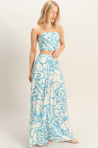 Allysa Strapless Pant Set