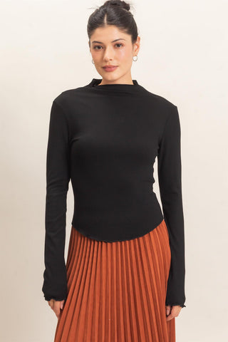 Kendra Ruffle Hem Top