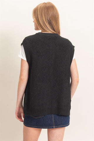 Nina Button Sweater Vest