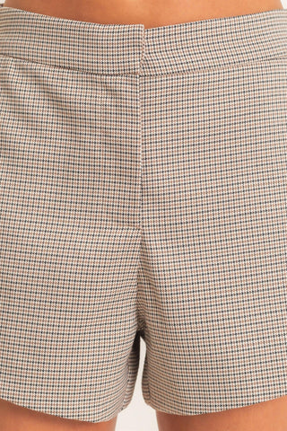 Candice Houndstooth Shorts