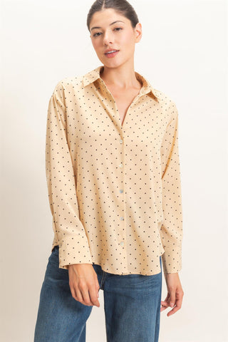 Diane Polka Dot Button Up