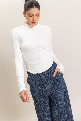 Kendra Ruffle Hem Top