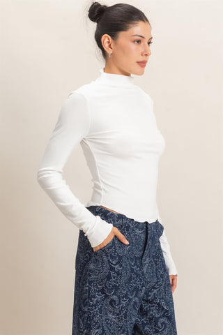 Kendra Ruffle Hem Top