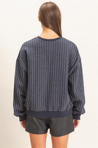 Jennifer Navy Sweater
