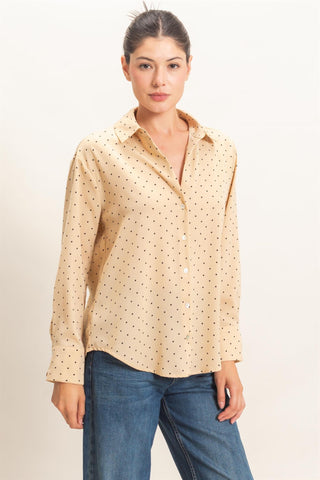 Diane Polka Dot Button Up