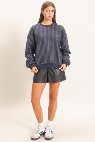 Jennifer Navy Sweater