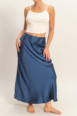 Shania Satin Maxi Skirt