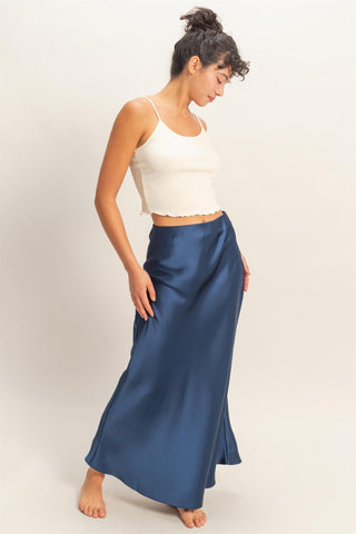 Shania Satin Maxi Skirt