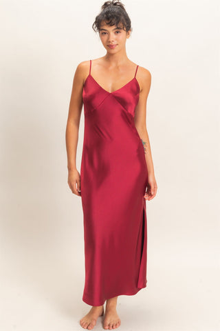 Lola Satin Slip Dress