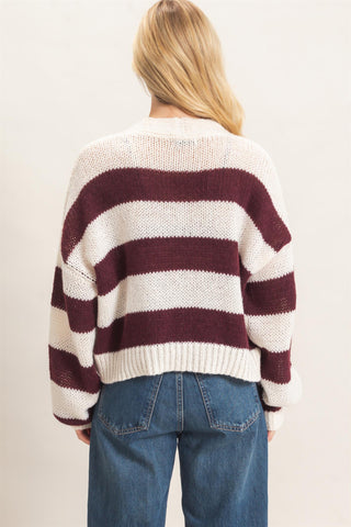 Hannah V Neck Tie Cardigan