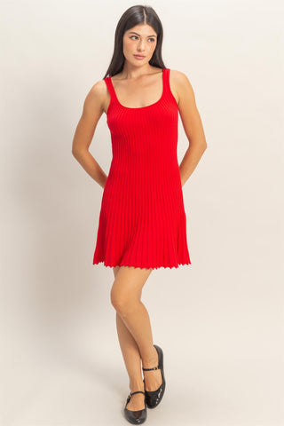 Jenna Pleated Mini Dress