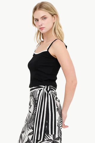 Nancy Contrast Strap Tank Top
