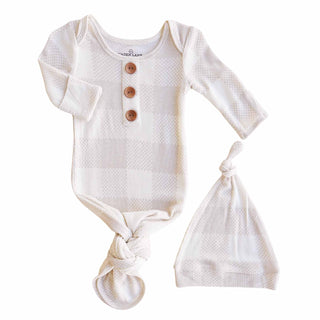 Caden Lane Baby Neutral Knot Gown Sets