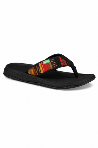 Sanuk Mens Tripper H2O Yeah LX - Black/Blanket