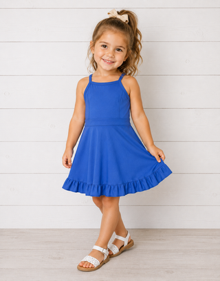 Girls Athletic Dress with Ruffles