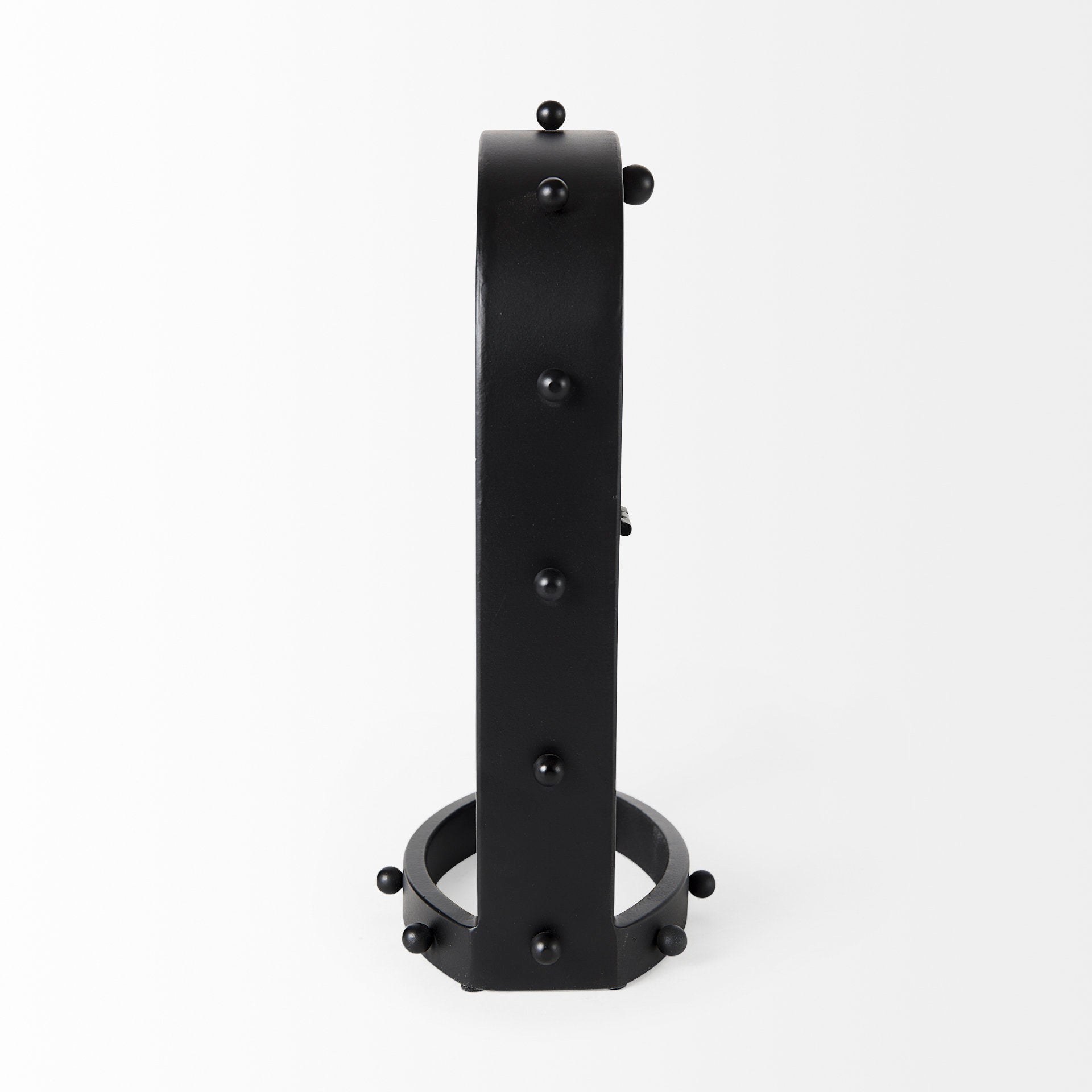 Mercana Marian Black Studded Table Clock