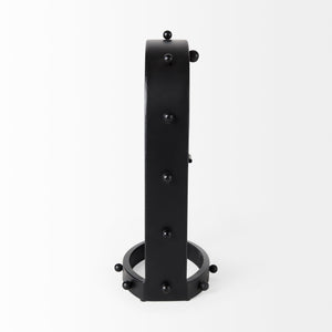 Mercana Marian Black Studded Table Clock
