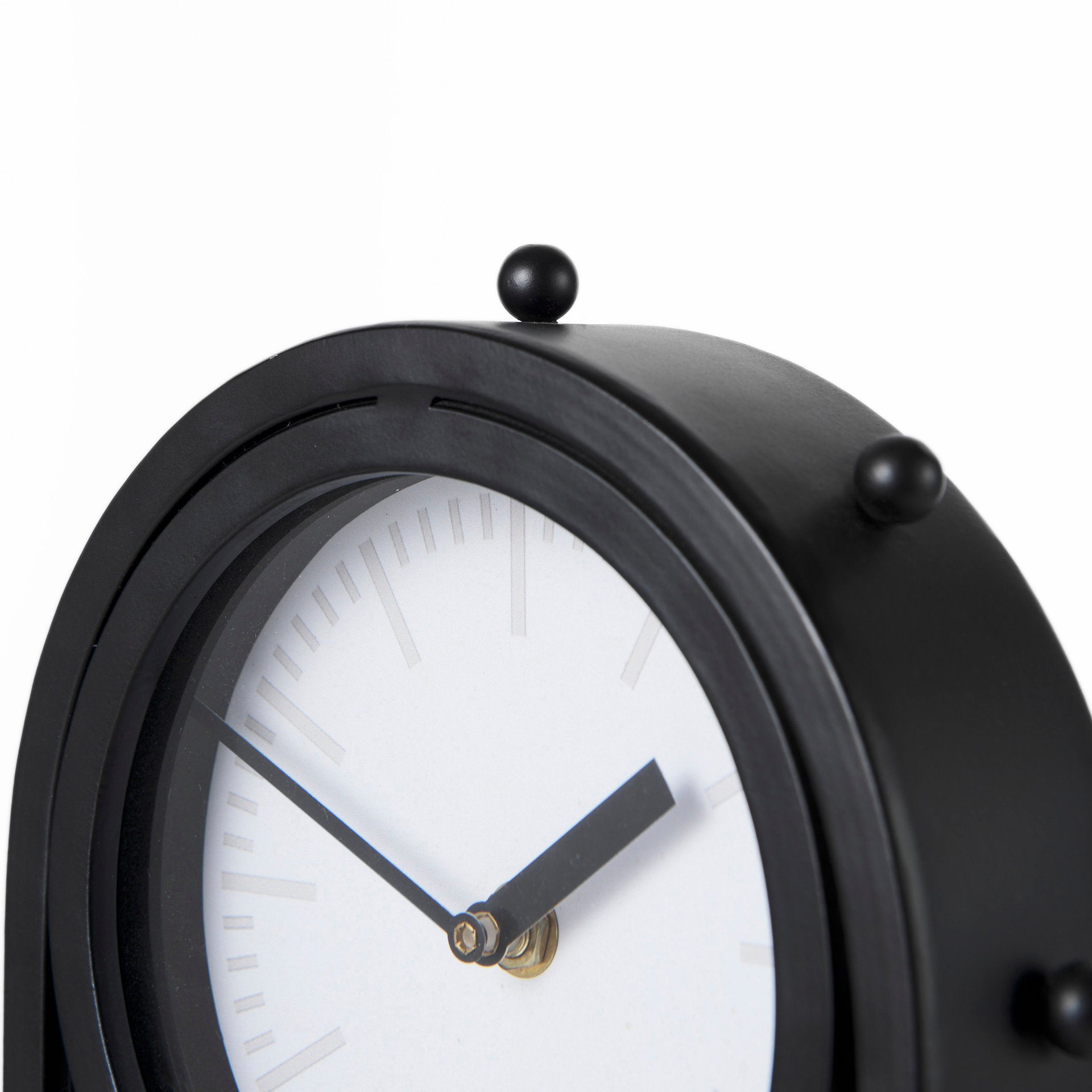Mercana Marian Black Studded Table Clock