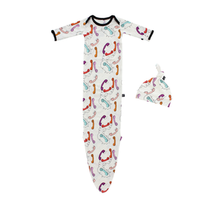 Peregrine Newborn Gown Set - Retro Phones