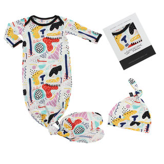 Peregrine Newborn Gown Set - Modern Art