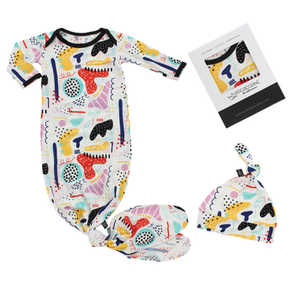 Peregrine Newborn Gown Set - Modern Art