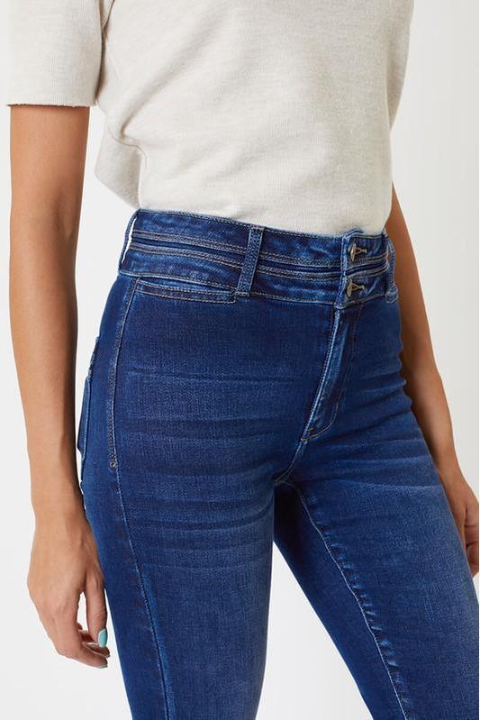 KanCan Double Waistband Flare Jeans