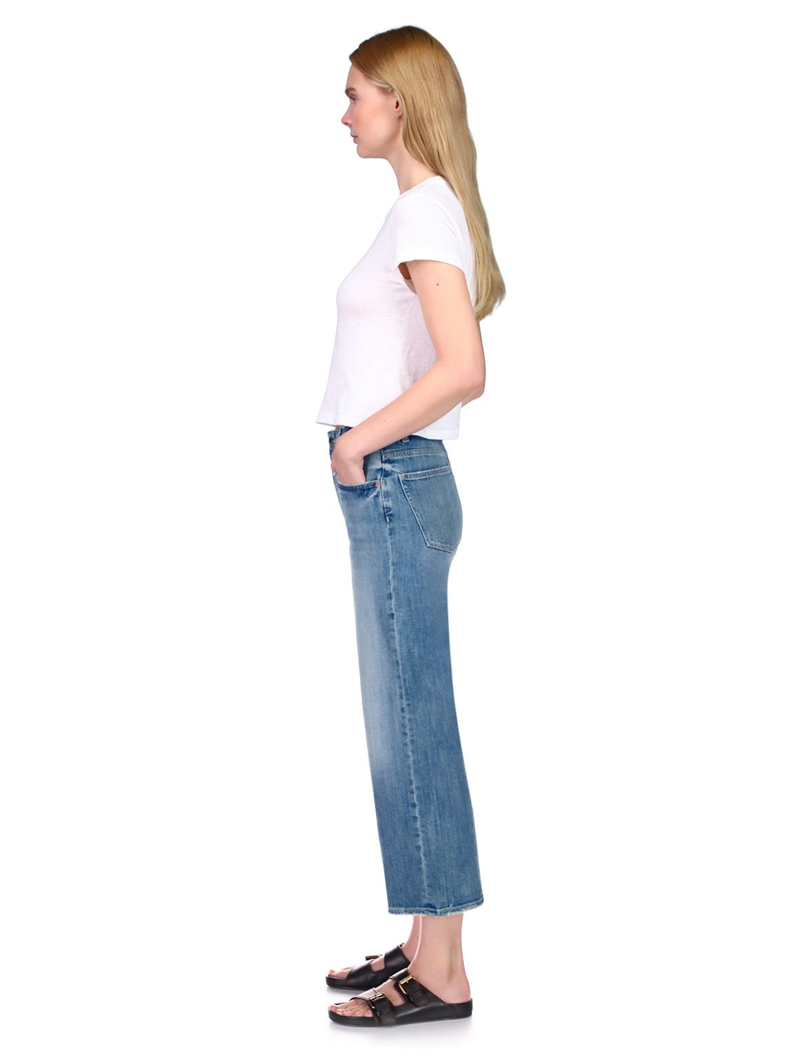 DL1961 Womens Hepburn Wide High Rise Vintage