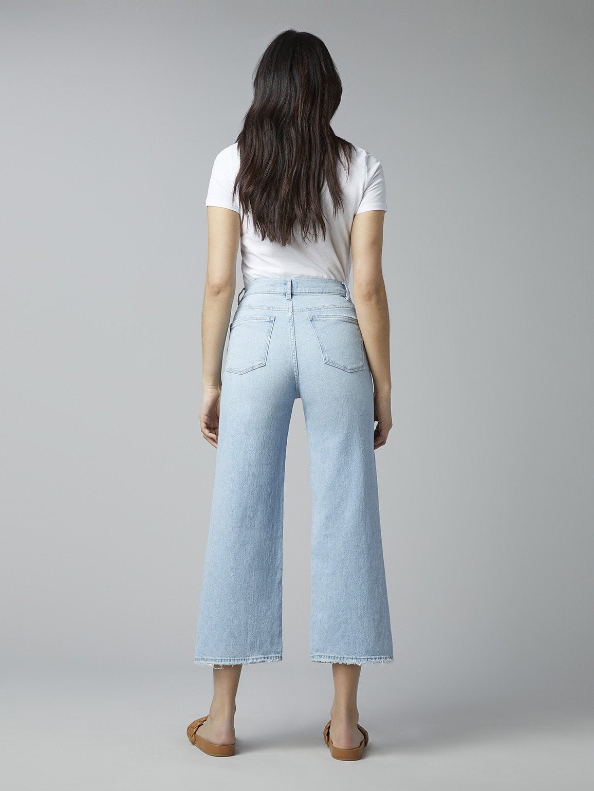 DL1961 Womens Hepburn Wide Leg High Rise Vintage
