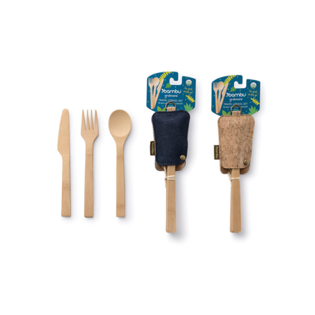 Bambu Travel Utensil Set w/ Pouch