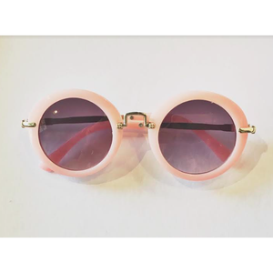 Kids Vintage Round Frame Sunglasses