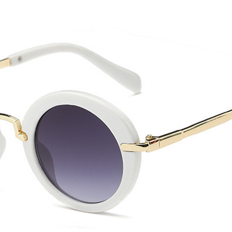 Kids Vintage Round Frame Sunglasses
