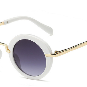 Kids Vintage Round Frame Sunglasses
