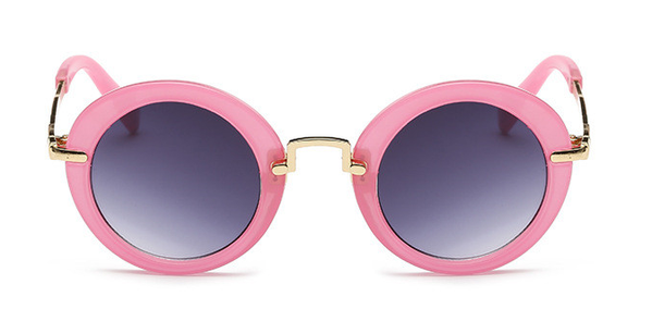 Kids Vintage Round Frame Sunglasses