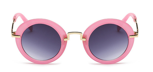 Kids Vintage Round Frame Sunglasses