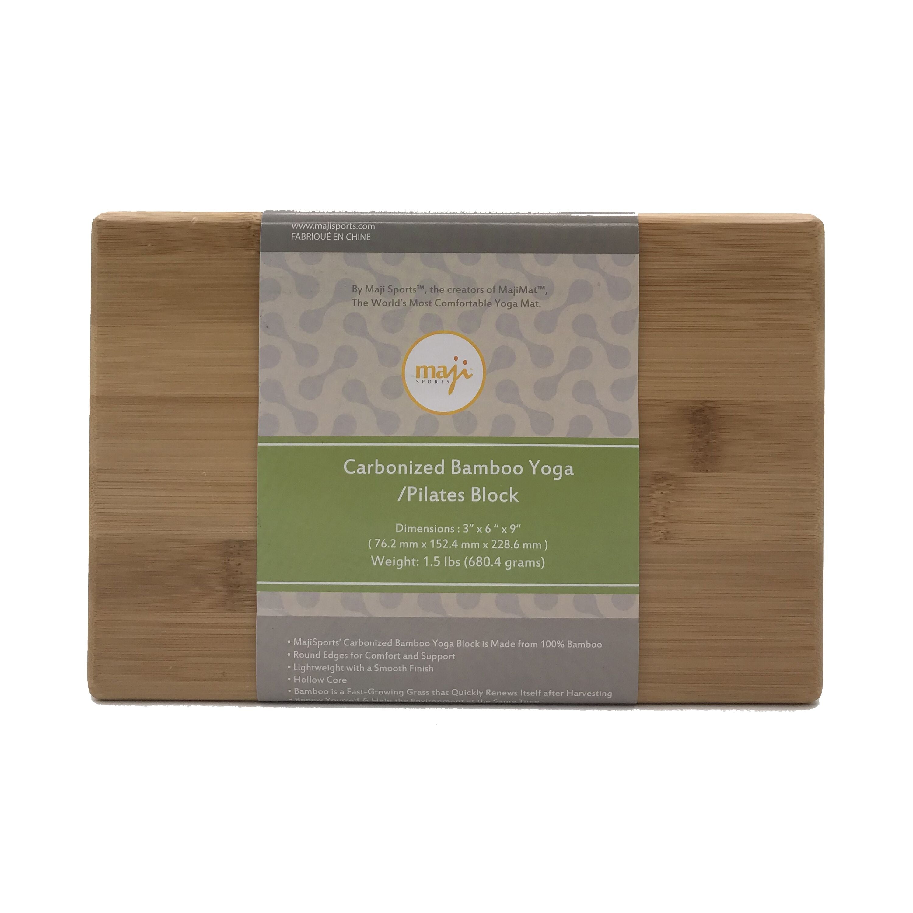 Maji Bamboo Yoga and Pilates Block