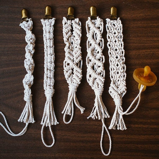 Macrame Pacifier Clip