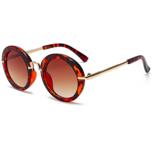 Kids Vintage Round Frame Sunglasses