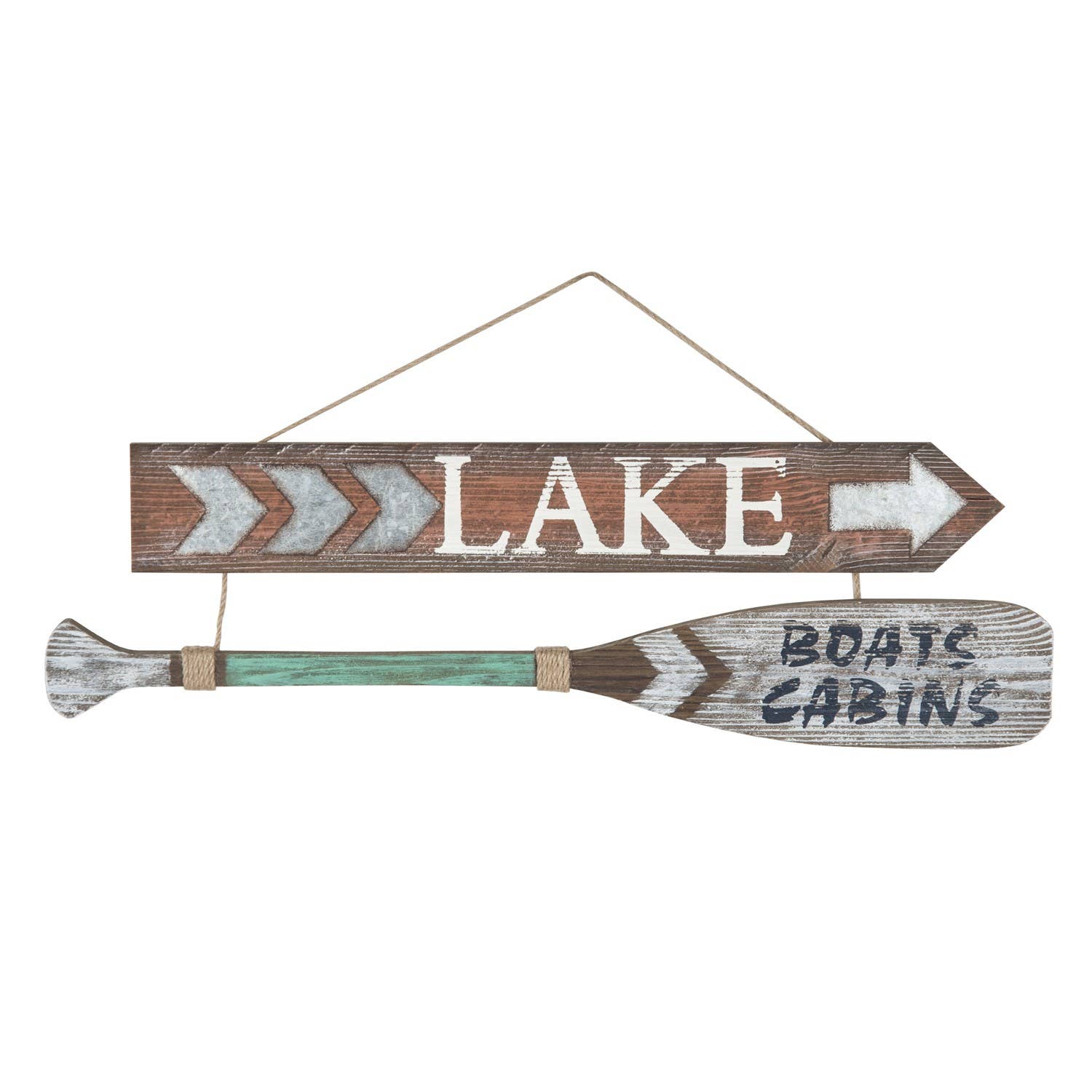 Lake Arrow & Oar Sign
