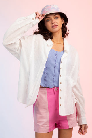Eden Button Down Top