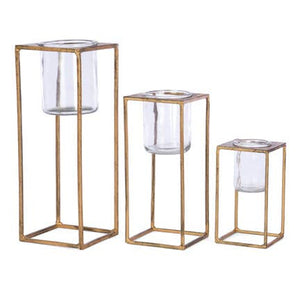 Commons Square Metal Votive Holders Set