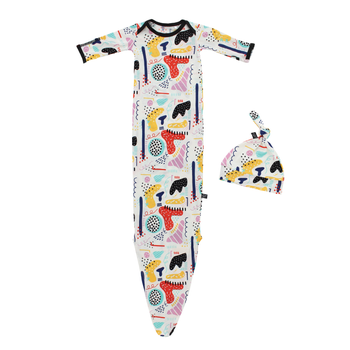 Peregrine Newborn Gown Set - Modern Art