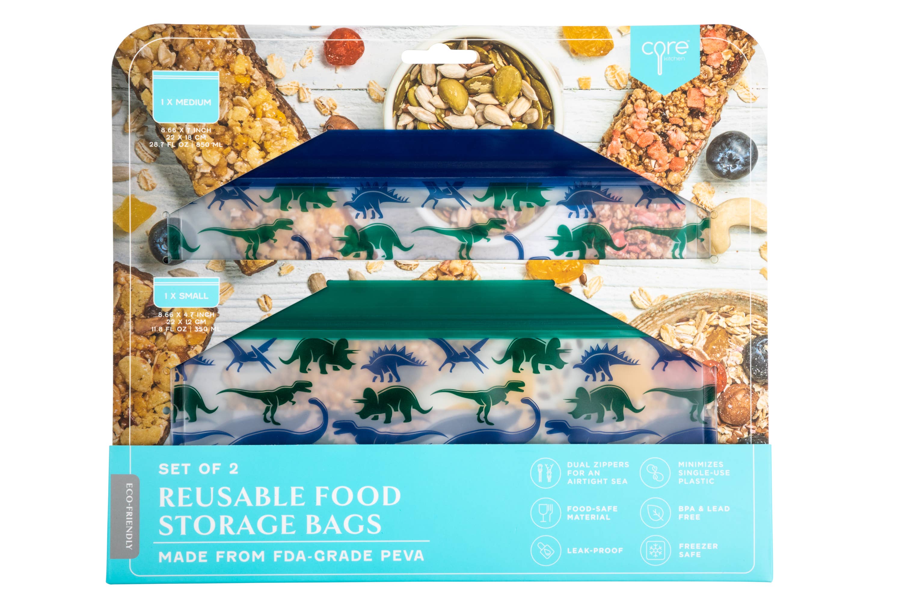 Core Lay Flat Peva Bag Sets 2pk