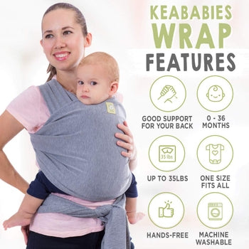 KeaBabies Baby Wrap Carrier