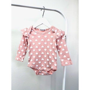 Commons Girls Raining Hearts Onsie