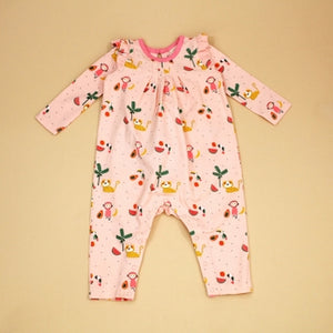 Viverano Pink Romper Jungle