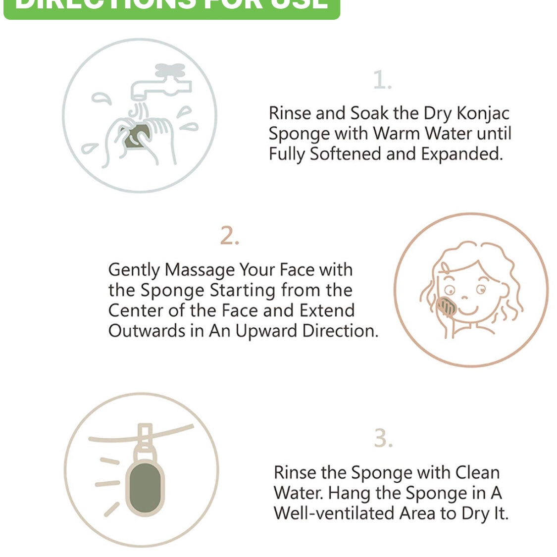 Green Basics Konjac Facial Sponge