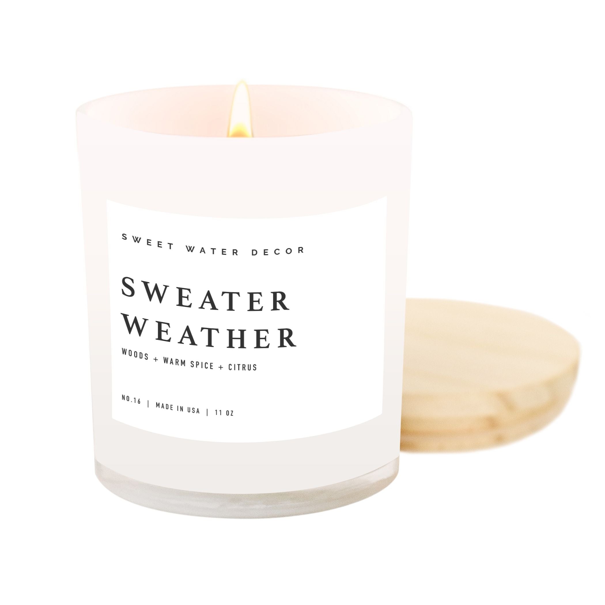 Sweet Water White Jar 60 Hour Soy Candle Collection
