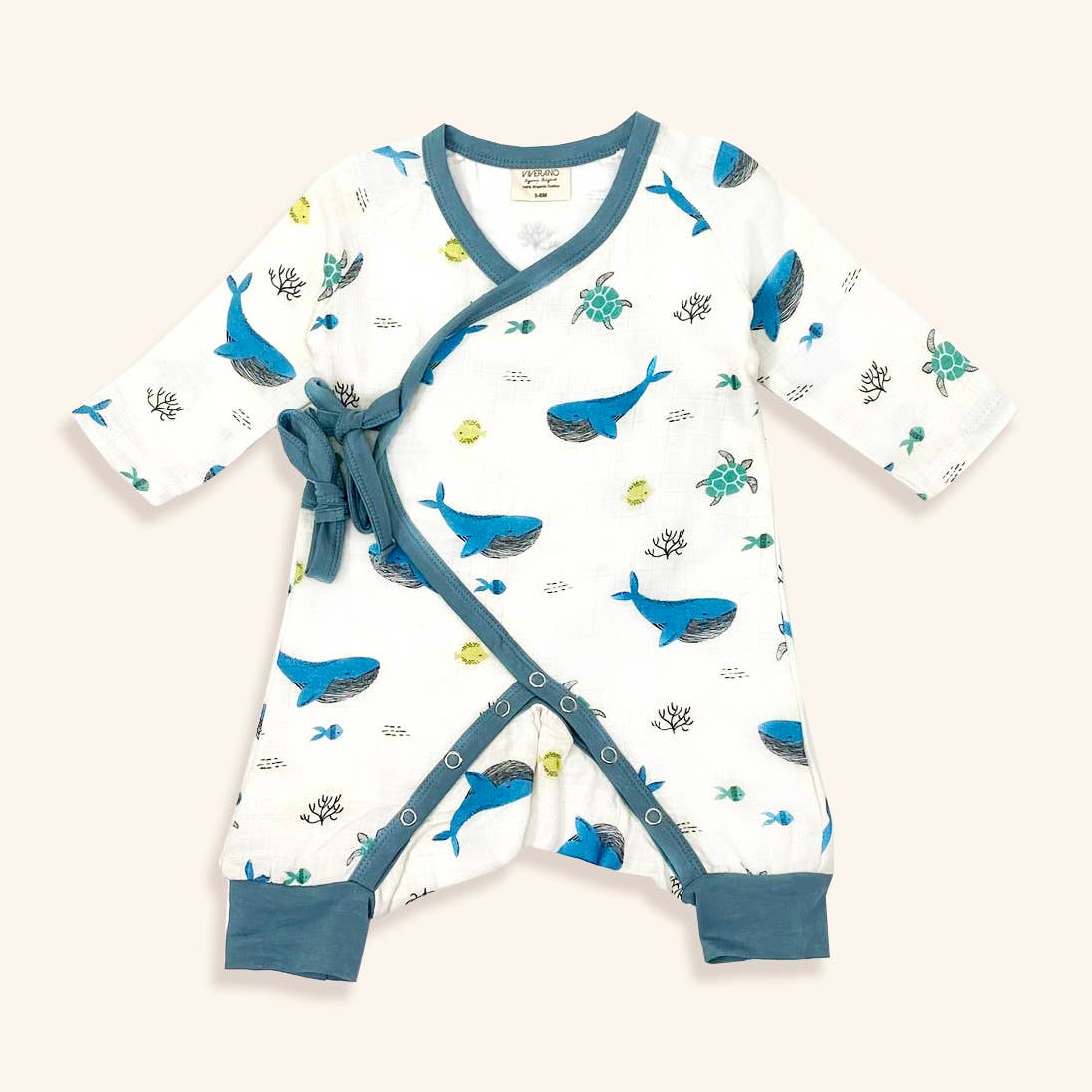 Viverano Long Sleeve Kimono Romper
