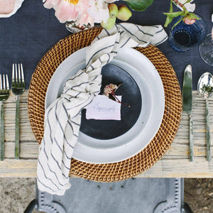 Commons Woven Straw Rattan Charger Plate