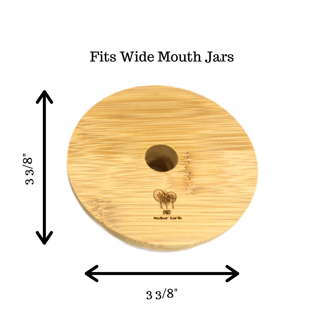 Green Basics Bamboo Mason Jar Lids